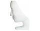 NEMO FACE CHAIR white armchair - fiberglass