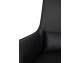 VICTOR black PU armchair