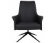 VICTOR black PU armchair