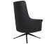 VICTOR black PU armchair