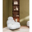 PLUSH FUR rocking chair, white.