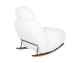 PLUSH FUR rocking chair, white.