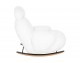 PLUSH FUR rocking chair, white.