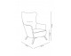 VIGO VELVET armchair, light gray, beige velor - black base