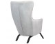 VIGO VELVET armchair, light gray, beige velor - black base