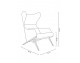 HAMPTON TEDDY armchair white