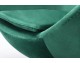 Fotoliu EGG CLASSIC VELVET verde - catifea, baza din aluminiu