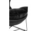 OTILIA STAND VELVET armchair, black