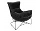 OTILIA STAND VELVET armchair, black