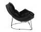 OTILIA STAND VELVET armchair, black