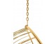 GABBIA gold/beige hanging armchair