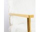 Armchair MR . FLUFFY white/gold