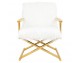 Armchair MR . FLUFFY white/gold