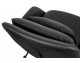 LAZY armchair, black eco-leather - black base