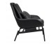 LAZY armchair, black eco-leather - black base