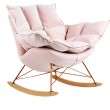 Rocking chair SWING VELVET, beige