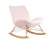 Rocking chair SWING VELVET, beige