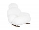 PLUSH FUR rocking chair, white.