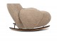 PLUSH FUR rocking chair, white.