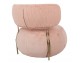 Fotelj LOW TEDDY PINK, roza