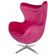 EGG WIDE VELVET armchair fuchsia.33 - velvet, steel base