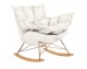 Rocking chair SWING VELVET, beige