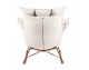 Rocking chair SWING VELVET, beige