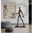 HUMAN ROUND fiberglass floor lamp