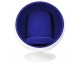 BALL armchair white and blue - fiberglass