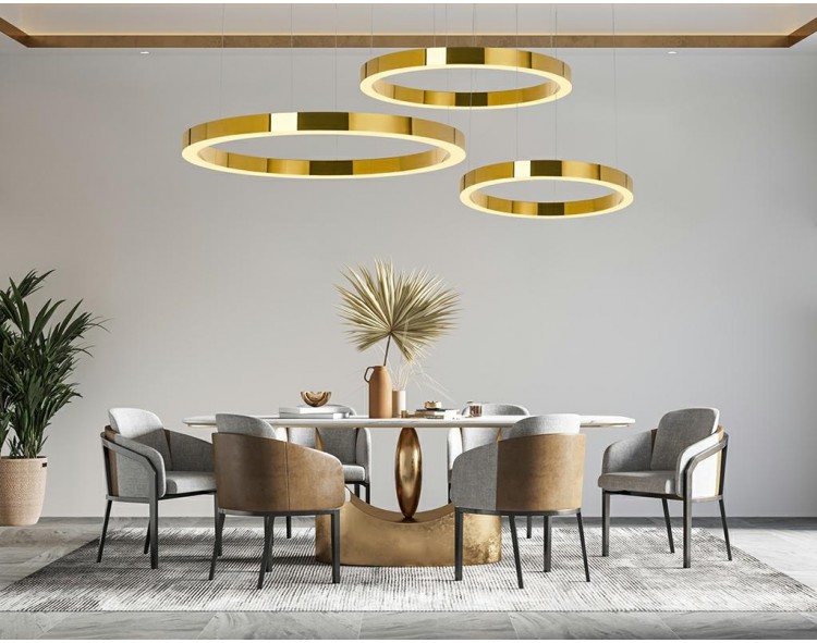 Závěsná lampa MOOSEE RING LUXURY 110 zlatá - LED