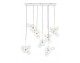 CAPRI LINE 7 gold hanging lamp - 420 LEDs, aluminum, glass