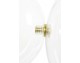 CAPRI LINE 7 gold hanging lamp - 420 LEDs, aluminum, glass