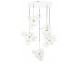 CAPRI LINE 7 gold hanging lamp - 420 LEDs, aluminum, glass