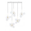 CAPRI LINE 5 gold hanging lamp - 300 LEDs, aluminum, glass