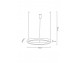 RING 40 silver hanging lamp - LED, polished steel