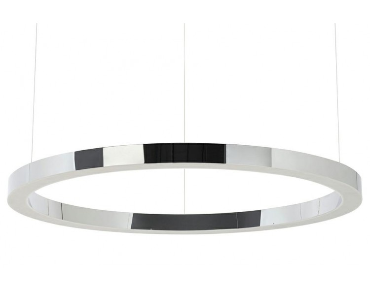 RING 100 silver hanging lamp - LED, polished steel