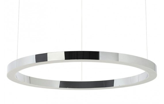 RING 100 silver hanging lamp - LED, polished steel