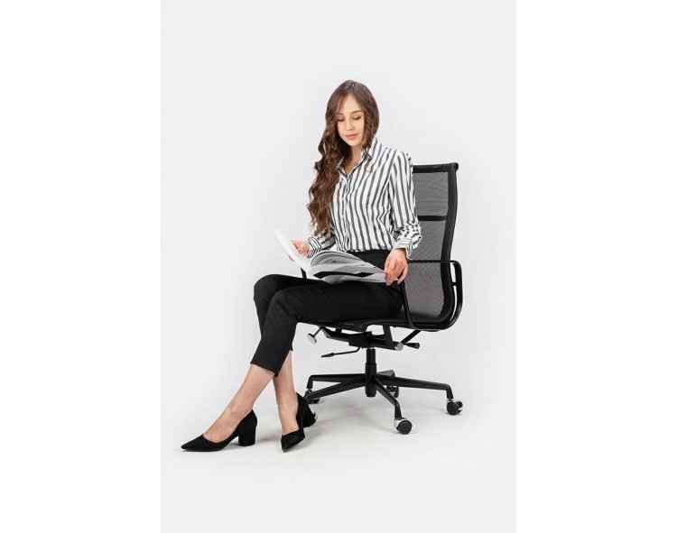 AERON PREMIUM black office chair - mesh, aluminum