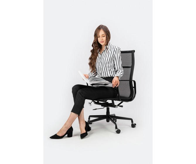 AERON PREMIUM black office chair - mesh, aluminum