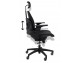 AERON PRESTIGE PLUS black office chair - natural leather, aluminum