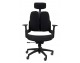 AERON PRESTIGE PLUS black office chair - natural leather, aluminum