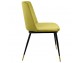 DIEGO dark gray chair - velvet, black and gold base