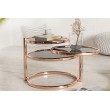 INVICTA ART DECO 3 extendable table, copper