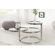 INVICTA ART DECO extendable table 3 chrome