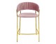 MARGO 65 dirty pink bar chair - velvet, gold base