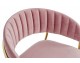 MARGO 65 dirty pink bar chair - velvet, gold base