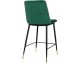 DIEGO 65 green bar chair - velvet, black and gold base