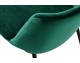 DIEGO 65 green bar chair - velvet, black and gold base