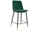 DIEGO 65 green bar chair - velvet, black and gold base