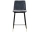 DIEGO 65 green bar chair - velvet, black and gold base